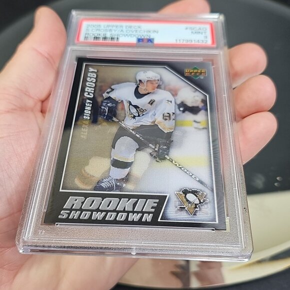 2005-06 Upper Deck - Rookie Showdown Alex Ovechkin, Sidney Crosby #SCAO PSA 9 - Picture 8 of 9
